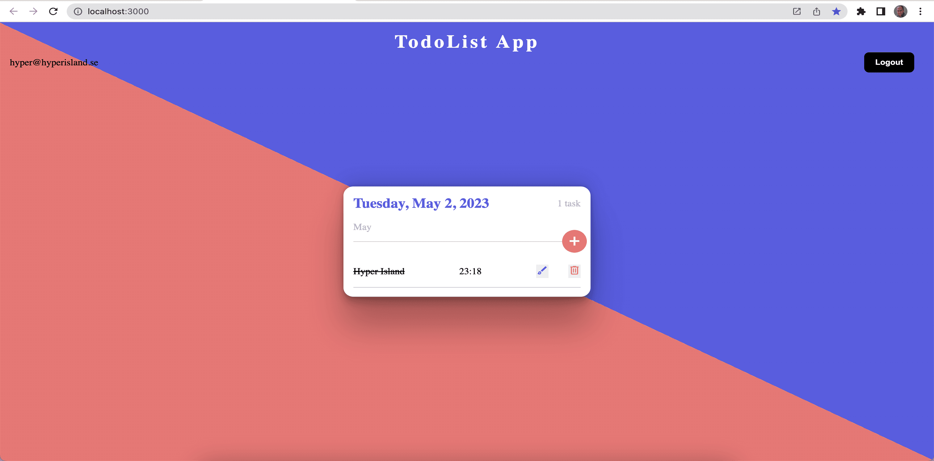To-do list app with REST API